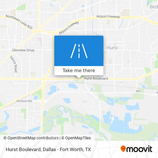 Hurst Boulevard map