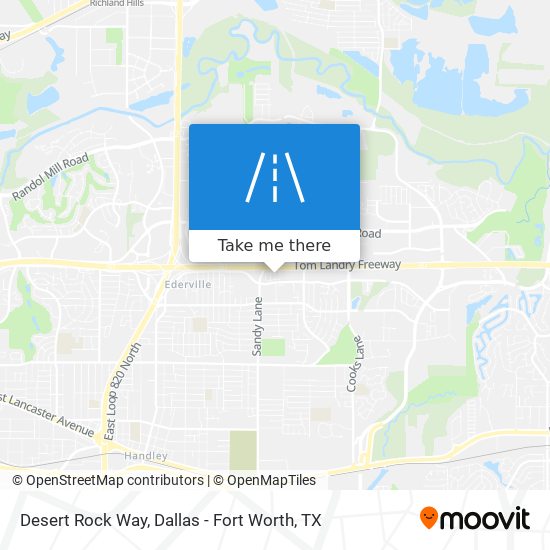 Desert Rock Way map