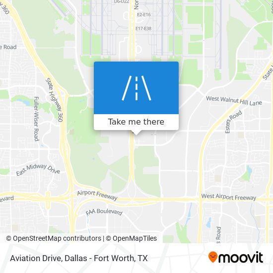 Aviation Drive map