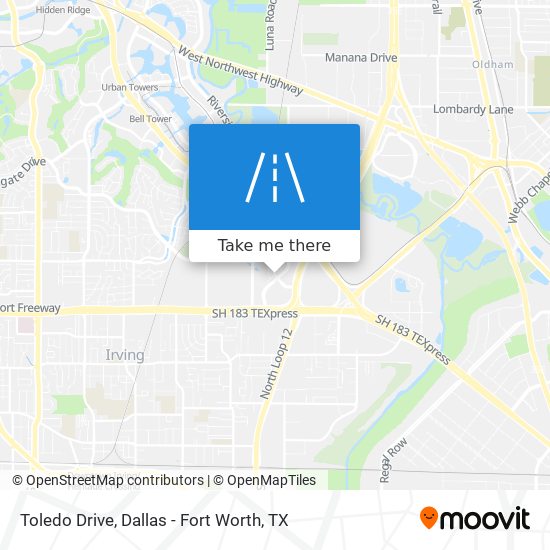 Toledo Drive map