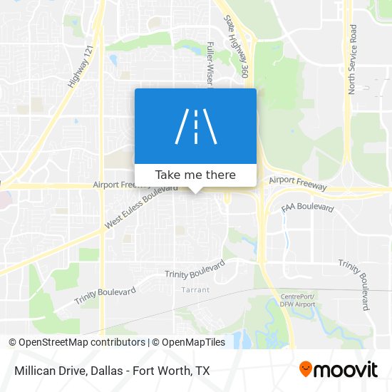 Millican Drive map