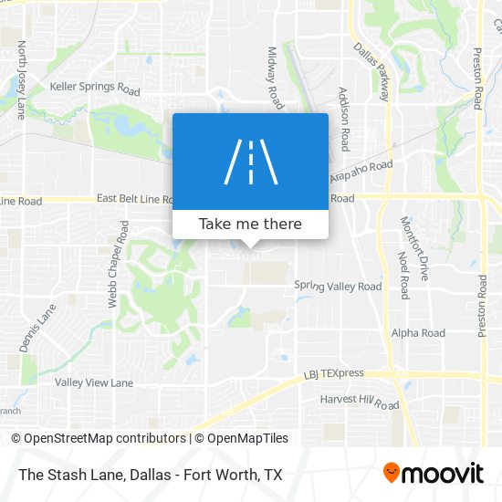 The Stash Lane map