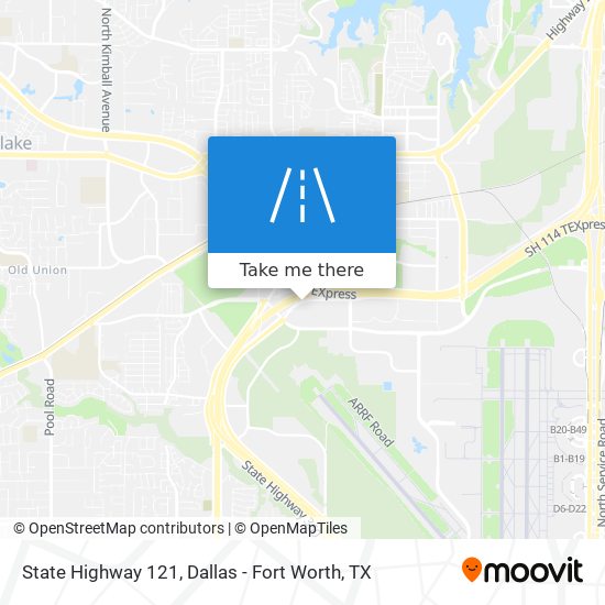 State Highway 121 map