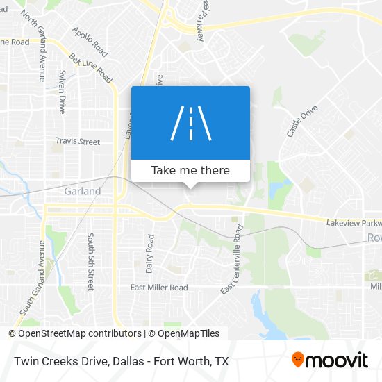 Twin Creeks Drive map