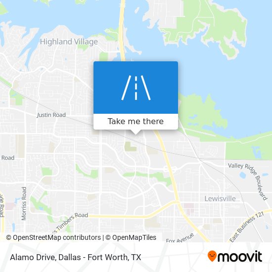 Alamo Drive map
