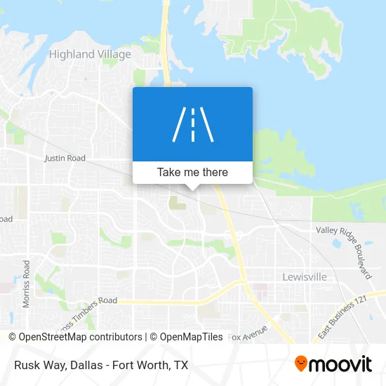 Rusk Way map