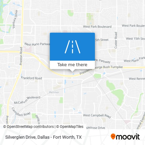 Silverglen Drive map