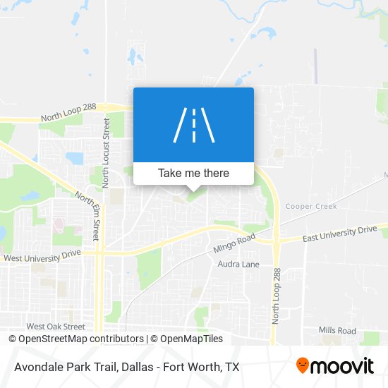 Avondale Park Trail map