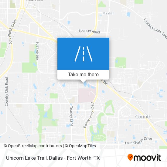Unicorn Lake Trail map