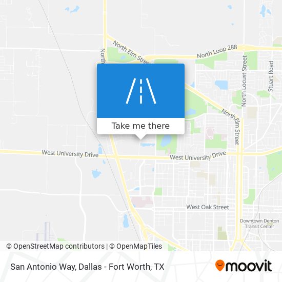 Mapa de San Antonio Way