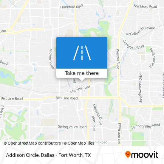Addison Circle map