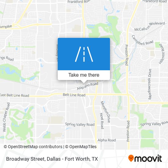 Mapa de Broadway Street