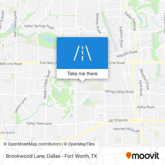 Brookwood Lane map