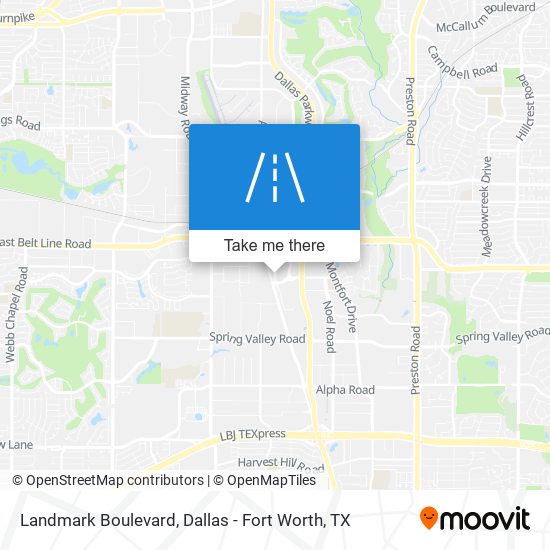 Landmark Boulevard map
