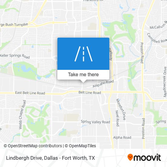 Lindbergh Drive map