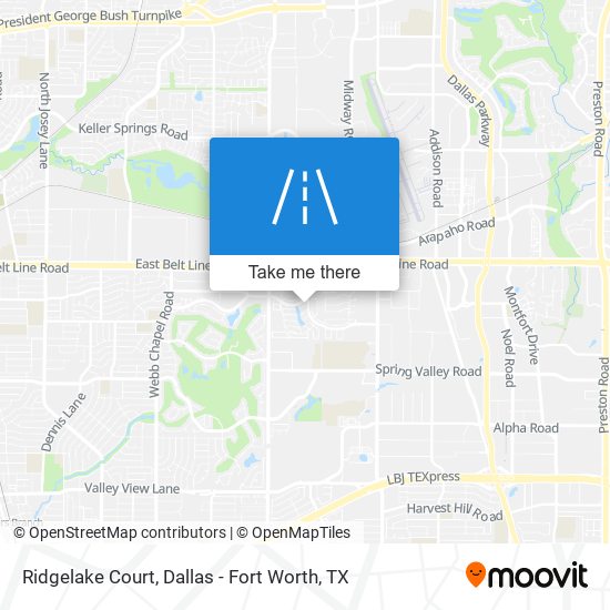 Ridgelake Court map
