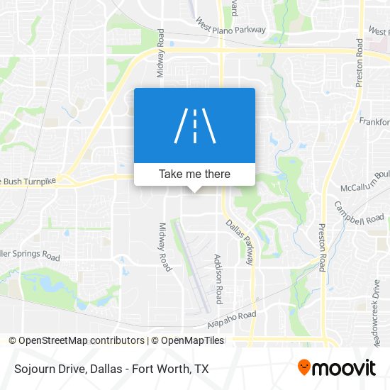 Sojourn Drive map