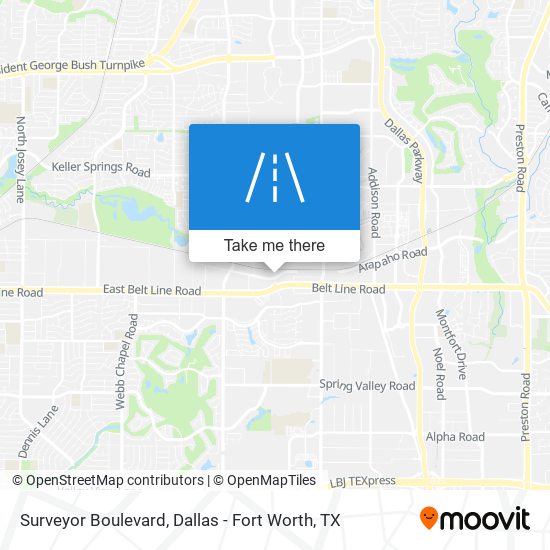 Surveyor Boulevard map