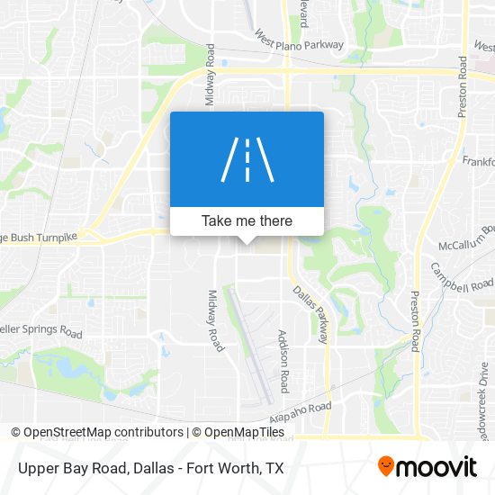 Upper Bay Road map