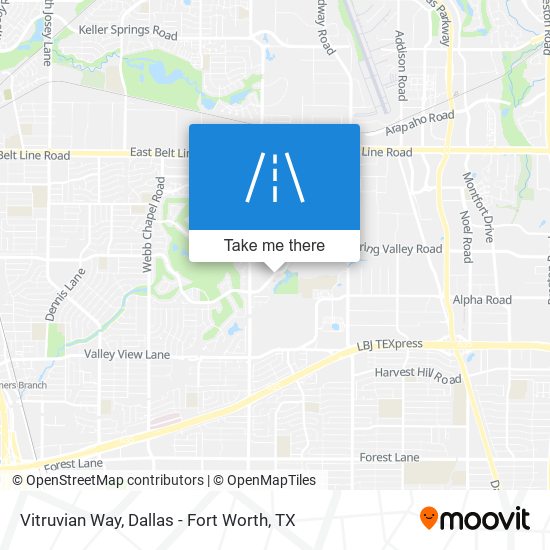 Vitruvian Way map
