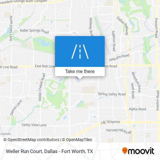 Mapa de Weller Run Court