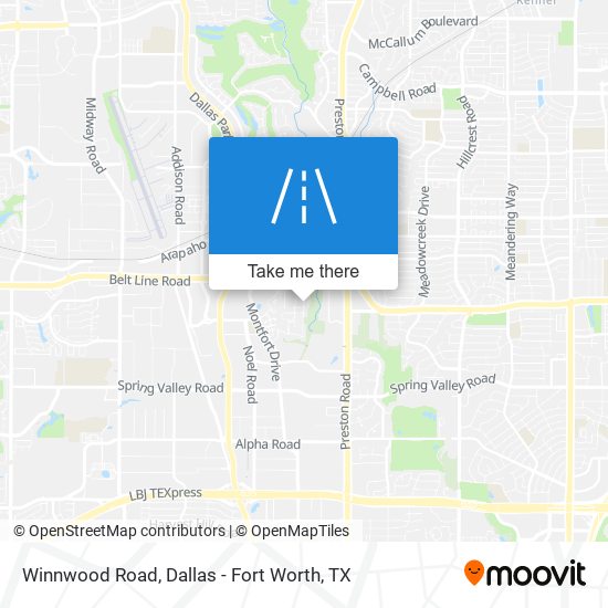 Winnwood Road map