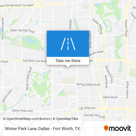 Winter Park Lane map