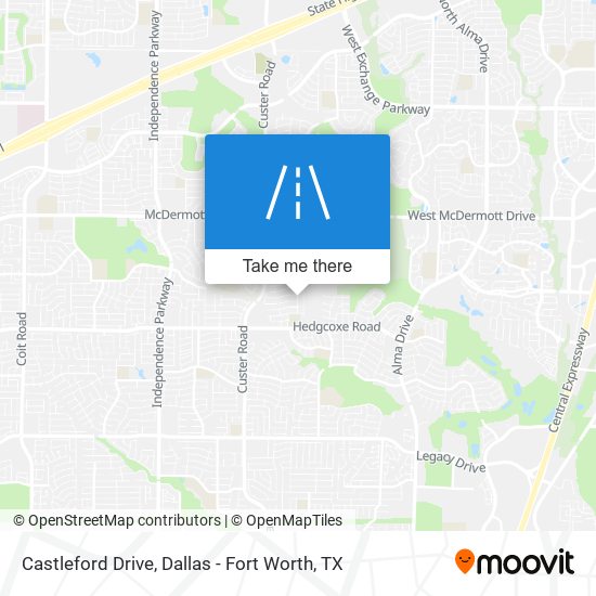 Castleford Drive map