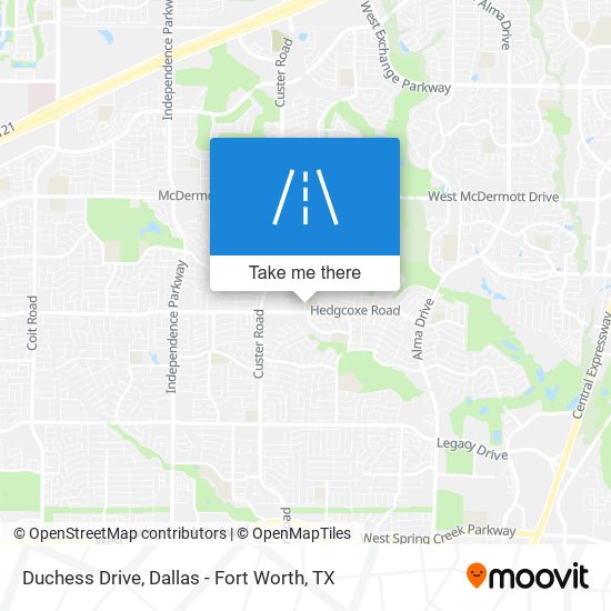 Duchess Drive map