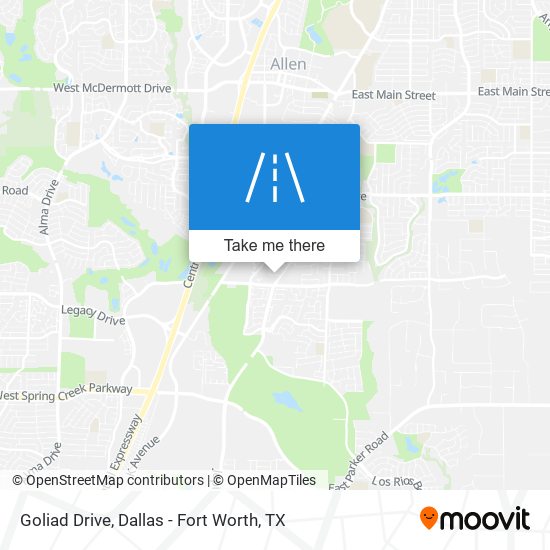 Goliad Drive map