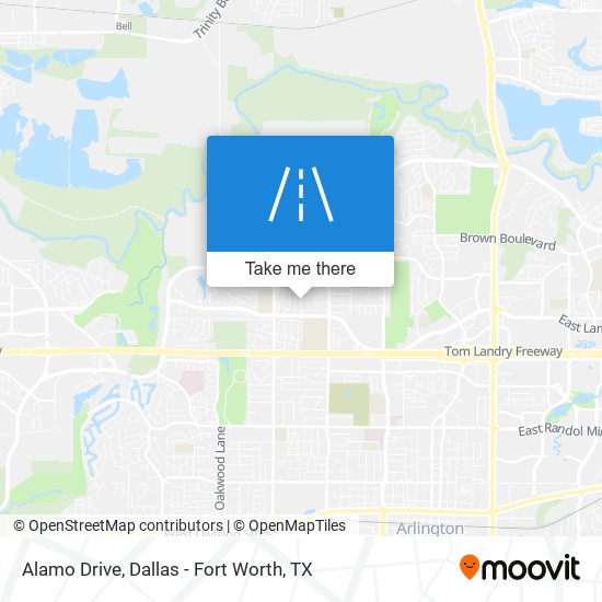 Alamo Drive map