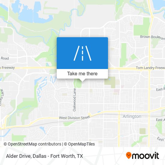 Alder Drive map