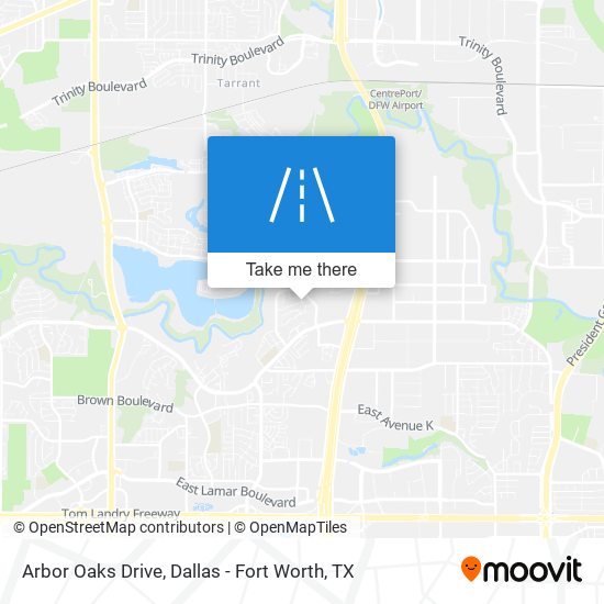 Arbor Oaks Drive map
