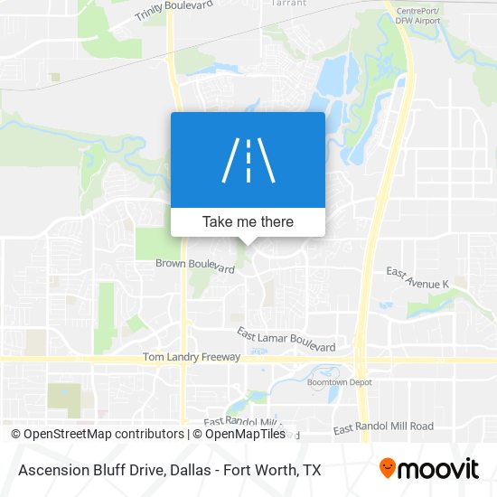 Ascension Bluff Drive map