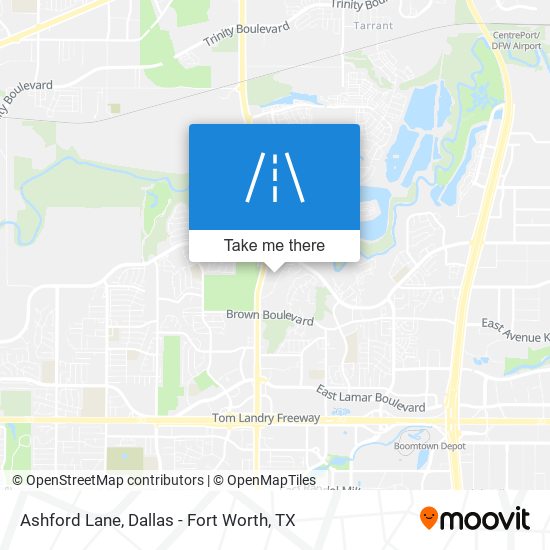 Ashford Lane map