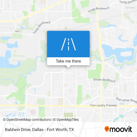 Mapa de Baldwin Drive