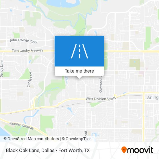 Black Oak Lane map