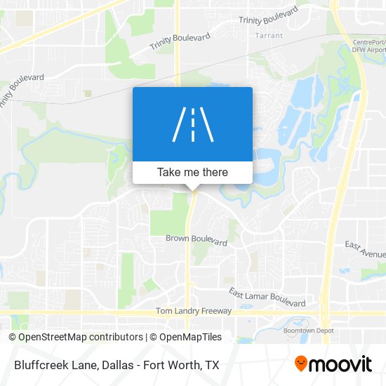 Bluffcreek Lane map
