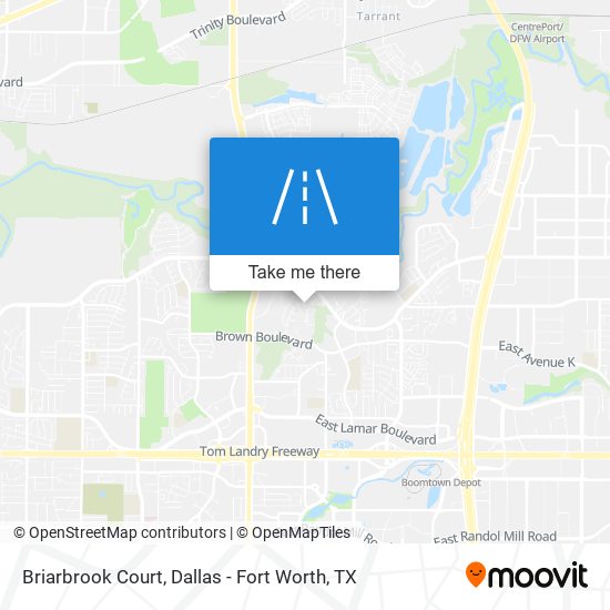Mapa de Briarbrook Court