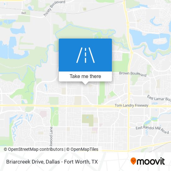 Mapa de Briarcreek Drive
