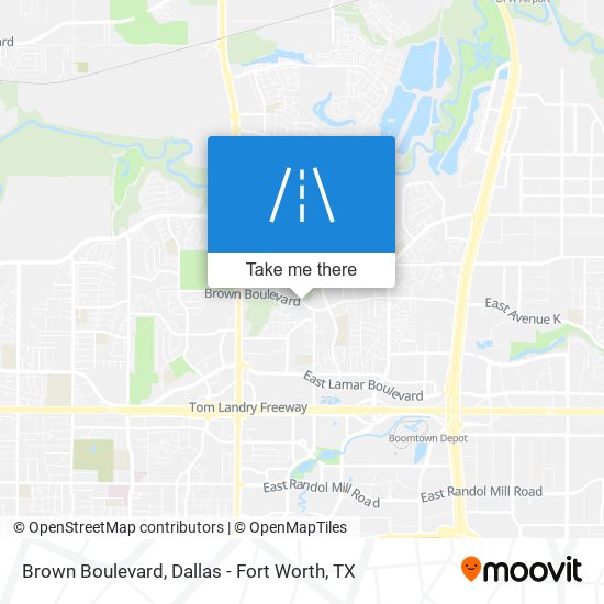 Mapa de Brown Boulevard