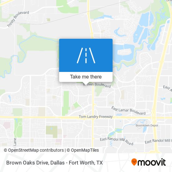 Brown Oaks Drive map