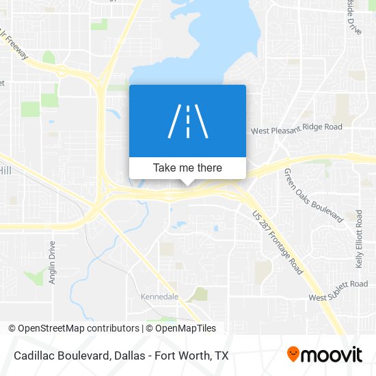 Mapa de Cadillac Boulevard