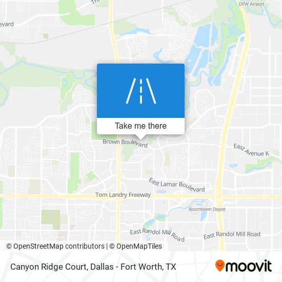 Mapa de Canyon Ridge Court