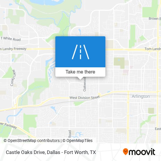 Castle Oaks Drive map