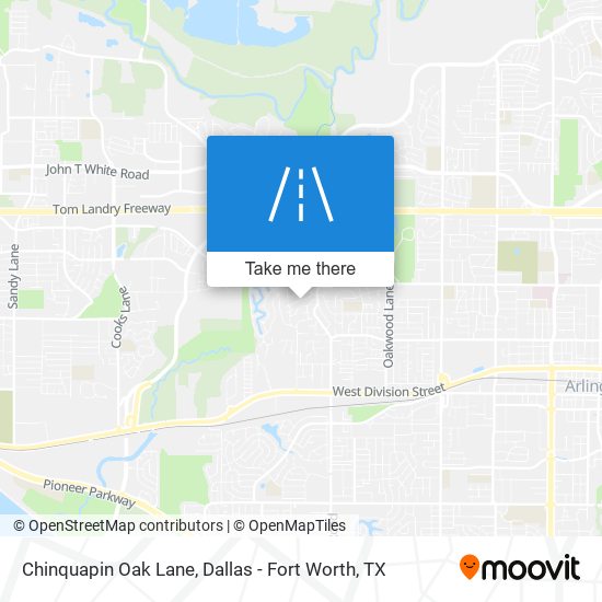 Chinquapin Oak Lane map