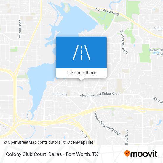 Colony Club Court map