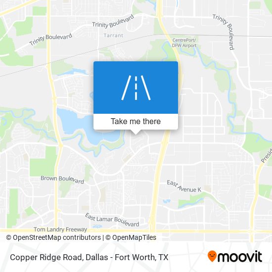 Copper Ridge Road map