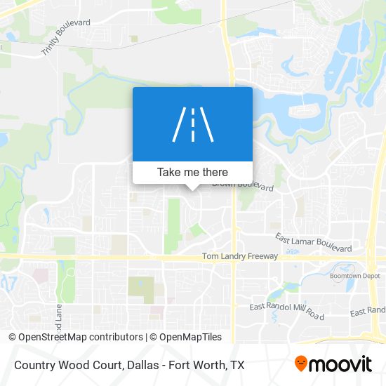 Country Wood Court map