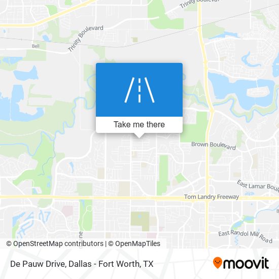 De Pauw Drive map